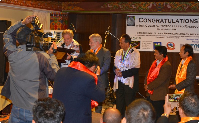 Hillary Medal Presentation Event at Hotel Tibet International, Dec. 11, 2016