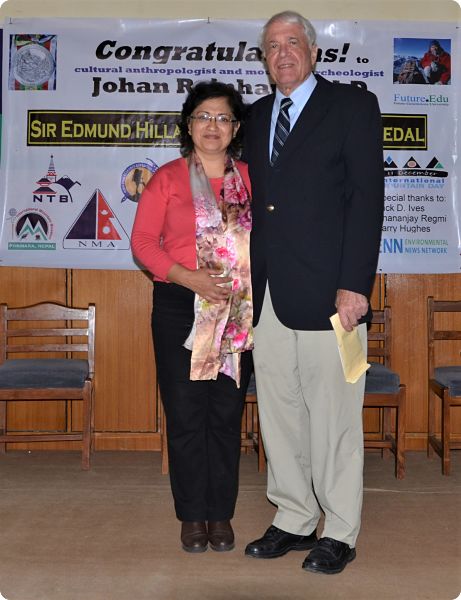 Reinhard with Meeta Pradhan