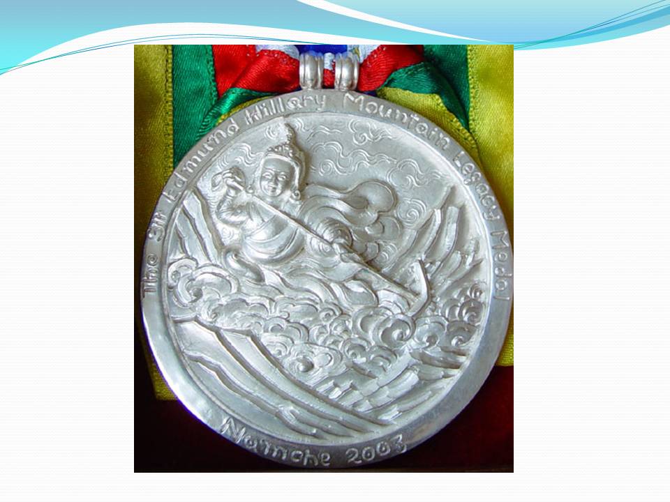 Slide #13, Sir Edmund Hillary Mountain Legacy Medal 2017 presentation event