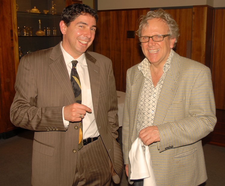 Left: Prof. Beau Beza; right, Pino Ballerini