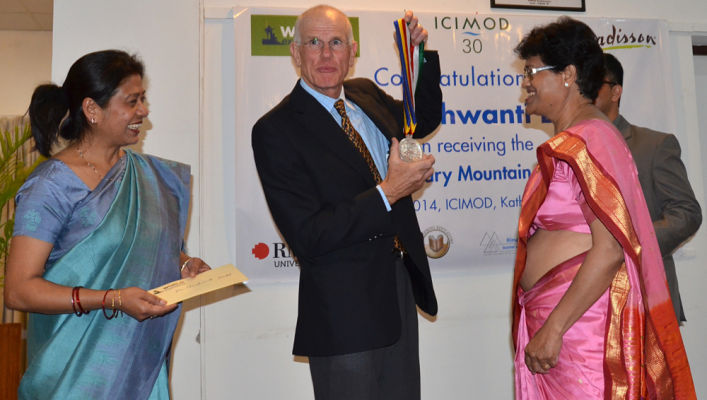 Mrs. Uma Khakurel of Mountain Excursions, Peter Hillary, Dr. Harshwanti Bisht